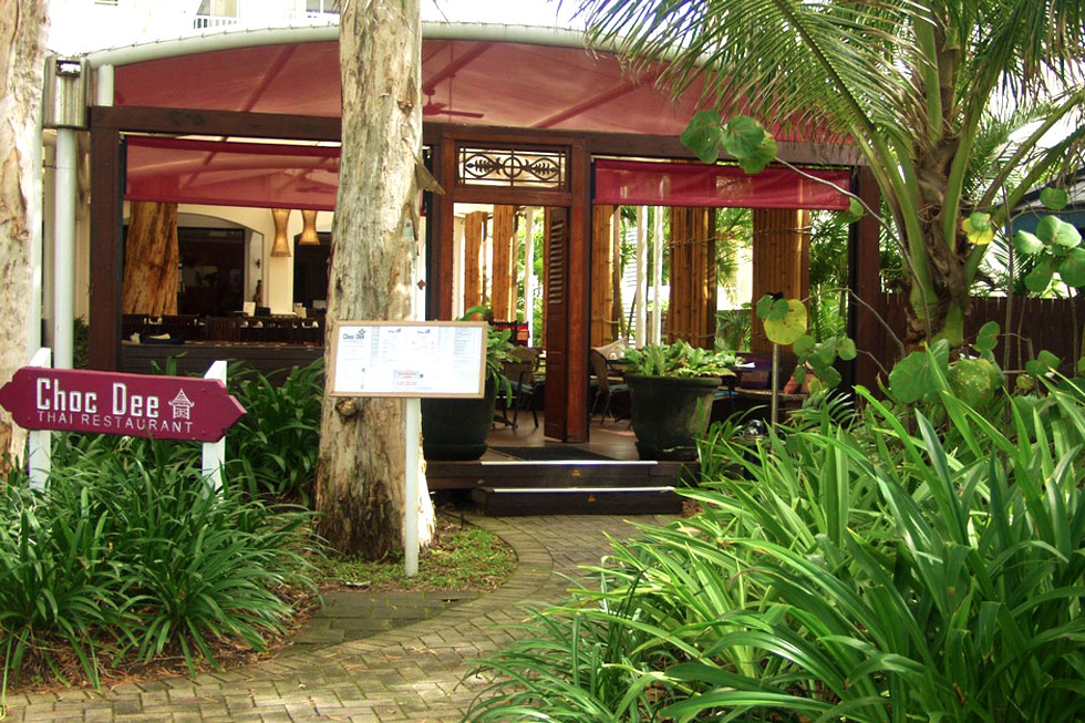 Choc Dee restaurant sign, facade, entry